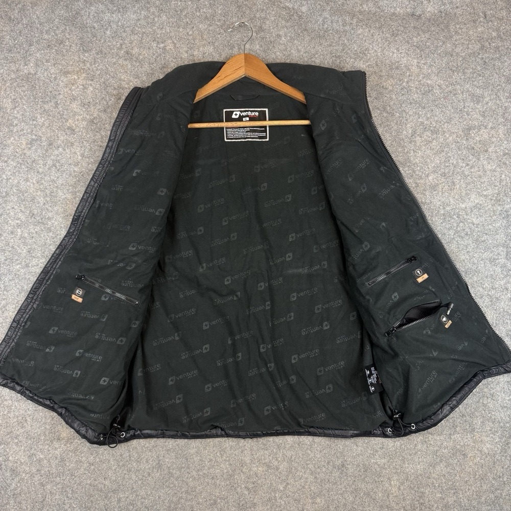 Venture Heat Vest Womens XL Black Nylon Puffer Full Zip Heated (no Battery) - Picture 5 of 11